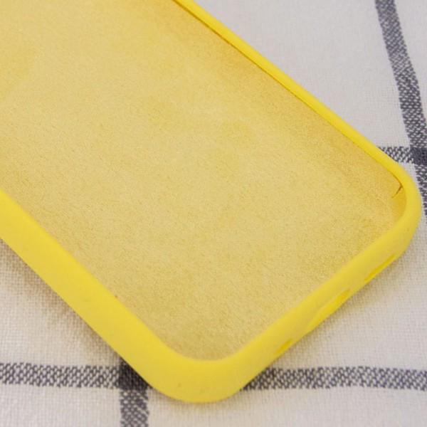 Чохол Silicone Case Full Protective (AA) NO LOGO для Apple iPhone 15 Plus (6.7") Жовтий / Yellow