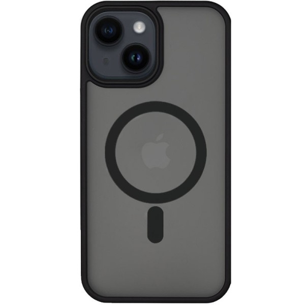 TPU+PC чохол Metal Buttons with MagSafe для Apple iPhone 14 Plus (6.7") Чорний