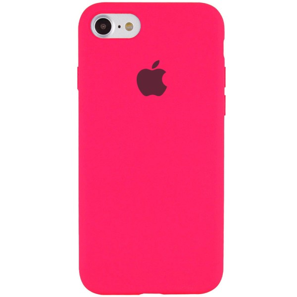 Чохол Silicone Case Full Protective (AA) для Apple iPhone 6/6s (4.7") Рожевий / Barbie pink