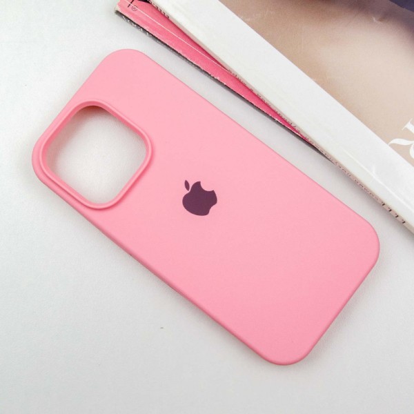 Чохол Silicone Case Full Protective (AA) для Apple iPhone 13 Pro (6.1") Рожевий / Light pink