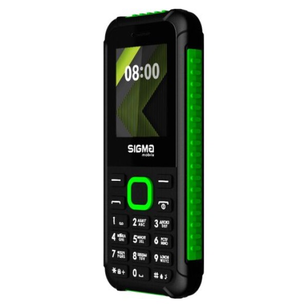 Телефон Sigma Mobile X-Style 18 Track Black/Green Телефон Sigma Mobile X-Style 18 Track Black/Green