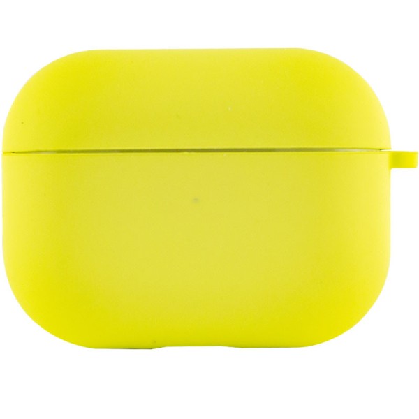 Силіконовий футляр з мікрофіброю для навушників Airpods Pro Жовтий / Bright Yellow Силіконовий футляр з мікрофіброю для навушників Airpods Pro Жовтий / Bright Yellow