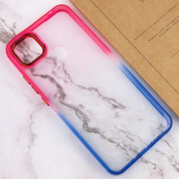 Чохол TPU+PC Fresh sip series для Xiaomi Redmi 9C Синій / Рожевий