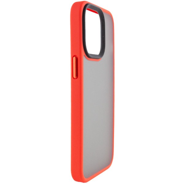 TPU+PC чохол Metal Buttons для Apple iPhone 14 (6.1") Червоний