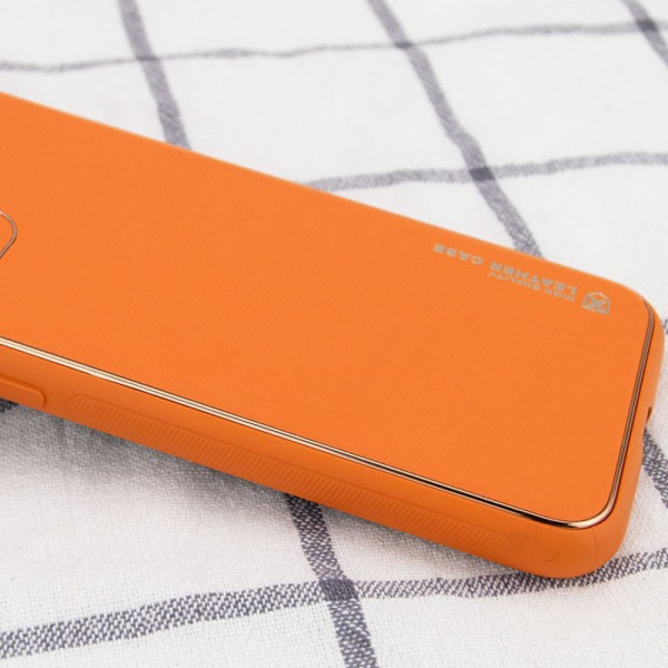 Шкіряний чохол Xshield для Apple iPhone 14 (6.1") Помаранчевий / Apricot Шкіряний чохол Xshield для Apple iPhone 14 (6.1") Помаранчевий / Apricot