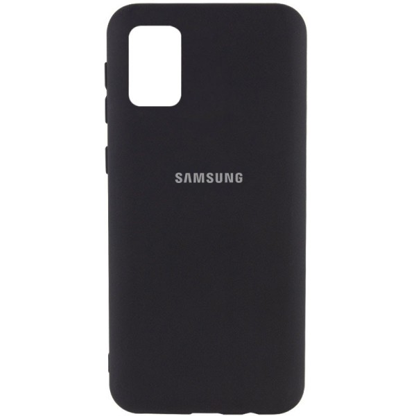 Чехол Silicone Cover My Color Full Protective (A) для Samsung Galaxy A02s Черный / Black