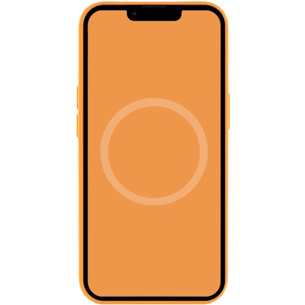 Чохол Silicone case (AAA) full with Magsafe and Animation для Apple iPhone 13 Pro Max (6.7") Помаранчевий / Marigold