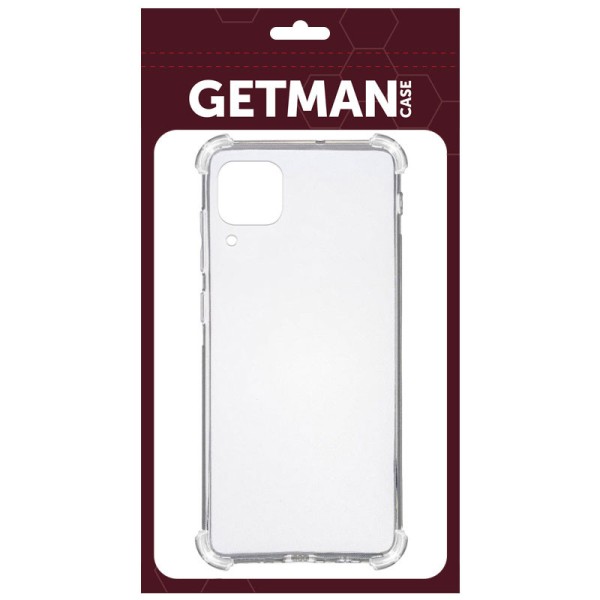 TPU чохол GETMAN Ease logo посилені кути для Huawei P40 Lite Безбарвний (прозорий)