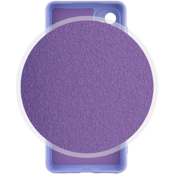 Чохол Silicone Cover Lakshmi Full Camera (AA) для Motorola Moto G85 Бузковий / Dasheen