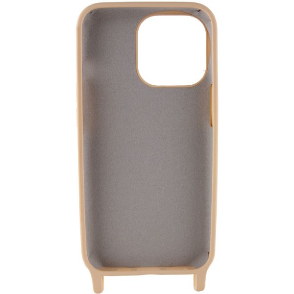 Чохол TPU two straps California для Apple iPhone 13 Pro Max (6.7") Бежевий / Beige