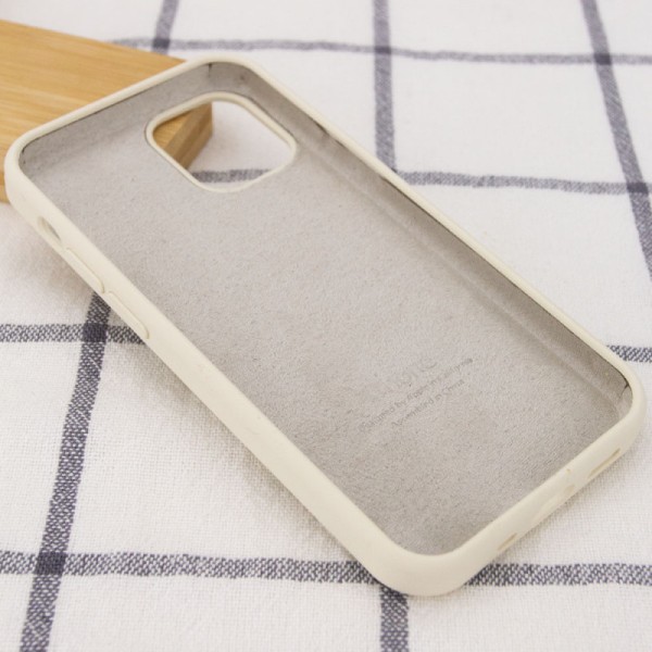 Чохол Silicone Case Full Protective (AA) для Apple iPhone 12 Pro Max (6.7") Бежевий / Antigue White Чохол Silicone Case Full Protective (AA) для Apple iPhone 12 Pro Max (6.7") Бежевий / Antigue White