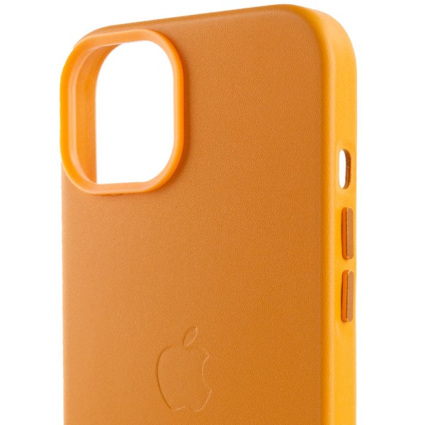 Шкіряний чохол Leather Case (AA Plus) with MagSafe для Apple iPhone 14 (6.1") Golden Brown Шкіряний чохол Leather Case (AA Plus) with MagSafe для Apple iPhone 14 (6.1") Golden Brown