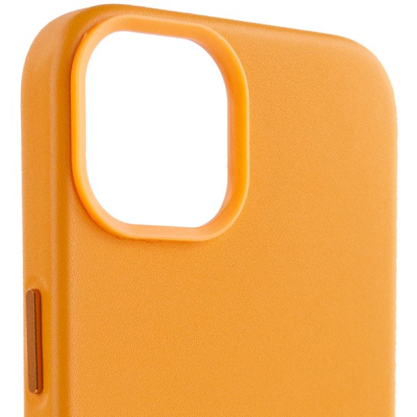 Шкіряний чохол Leather Case (AA Plus) with MagSafe для Apple iPhone 14 (6.1") Golden Brown Шкіряний чохол Leather Case (AA Plus) with MagSafe для Apple iPhone 14 (6.1") Golden Brown