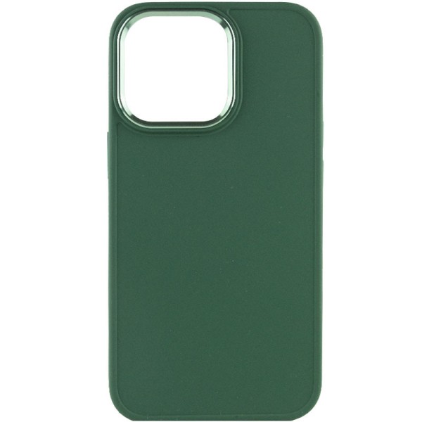 TPU чохол Bonbon Metal Style для Apple iPhone 13 Pro Max (6.7") Зелений / Army green