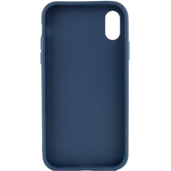 TPU чохол Bonbon Metal Style для Apple iPhone XS Max (6.5") Синій / Cosmos blue