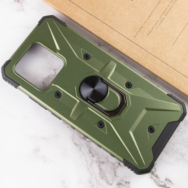 Ударостійкий чохол Pathfinder Ring для Xiaomi Redmi 10C / Poco C40 Зелений / Army Green Ударостійкий чохол Pathfinder Ring для Xiaomi Redmi 10C / Poco C40 Зелений / Army Green