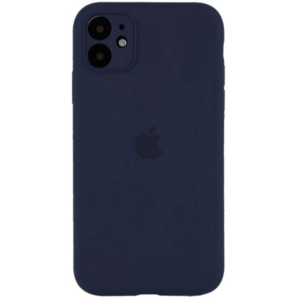 Чохол-накладка Apple iPhone 12 Pro Max Apple Silicone case (With Camera Lens Protection) Midnight Blue