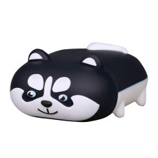 Силиконовый футляр Dogs для наушников AirPods 1/2 Haski stands / Черный