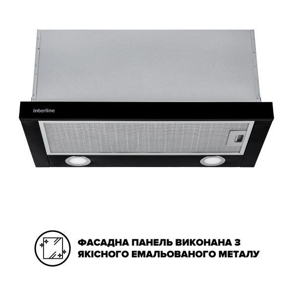 Витяжка Interline SHARK PLUS BL/S A/60
