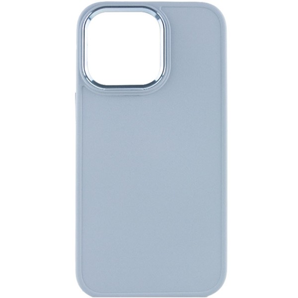 TPU чохол Bonbon Metal Style для Apple iPhone 14 Pro (6.1") Блакитний / Mist blue