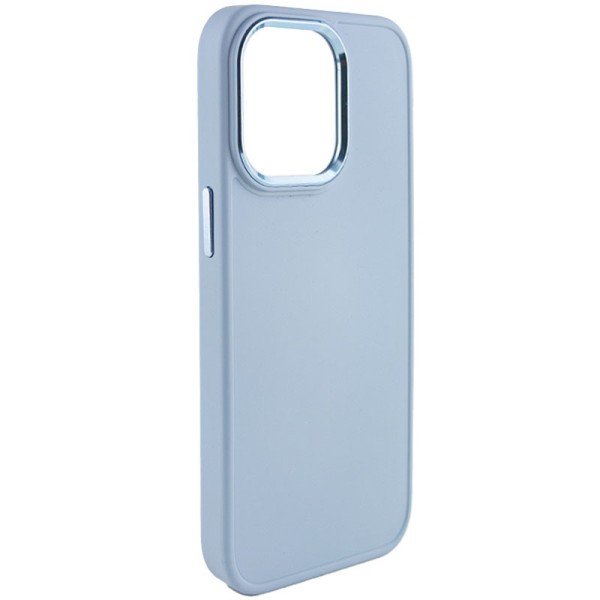 TPU чохол Bonbon Metal Style для Apple iPhone 14 Pro (6.1") Блакитний / Mist blue