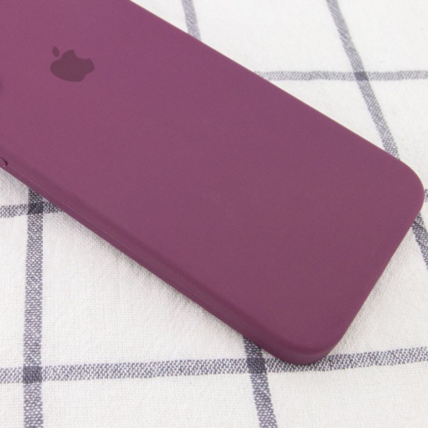 Чохол Silicone Case Square Full Camera Protective (AA) для Apple iPhone 6/6s (4.7") Бордовий / Maroon Чохол Silicone Case Square Full Camera Protective (AA) для Apple iPhone 6/6s (4.7") Бордовий / Maroon