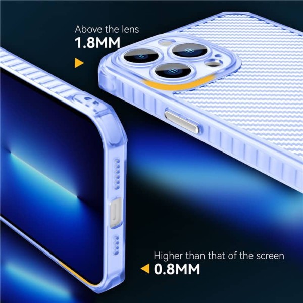 Чохол TPU Ease Carbon color series для Apple iPhone 13 Pro Max (6.7") Синій / Прозорий Чохол TPU Ease Carbon color series для Apple iPhone 13 Pro Max (6.7") Синій / Прозорий