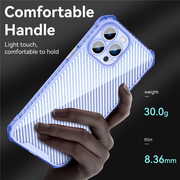 Чохол TPU Ease Carbon color series для Apple iPhone 13 Pro Max (6.7") Синій / Прозорий Чохол TPU Ease Carbon color series для Apple iPhone 13 Pro Max (6.7") Синій / Прозорий