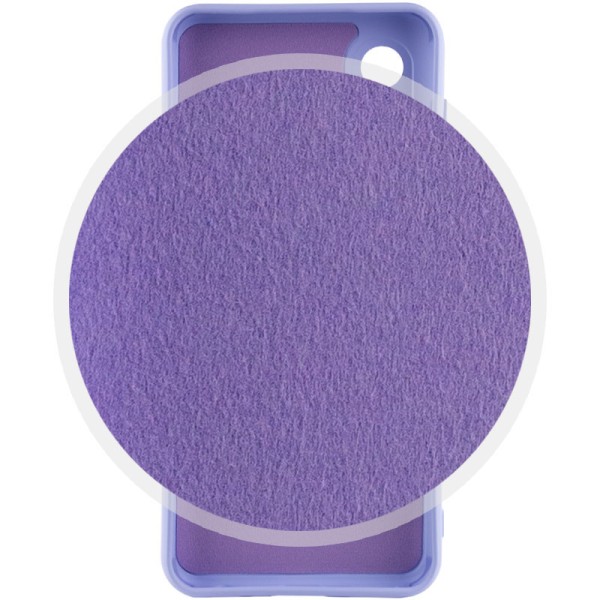 Чохол Silicone Cover Lakshmi Full Camera (A) для Samsung Galaxy A03 Core Бузковий / Dasheen