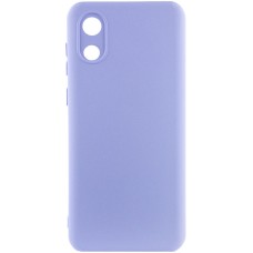 Чохол Silicone Cover Lakshmi Full Camera (A) для Samsung Galaxy A03 Core Бузковий / Dasheen