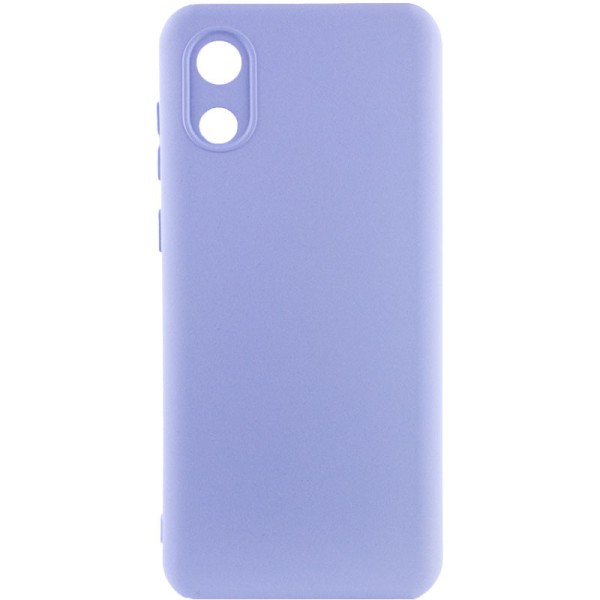 Чохол Silicone Cover Lakshmi Full Camera (A) для Samsung Galaxy A03 Core Бузковий / Dasheen
