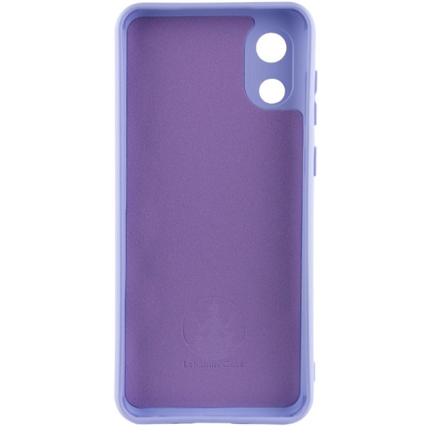 Чохол Silicone Cover Lakshmi Full Camera (A) для Samsung Galaxy A03 Core Бузковий / Dasheen