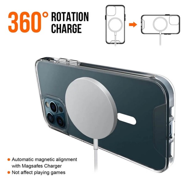 Чохол TPU Space Case with MagSafe для Apple iPhone 13 Pro Max (6.7") Прозорий Чохол TPU Space Case with MagSafe для Apple iPhone 13 Pro Max (6.7") Прозорий