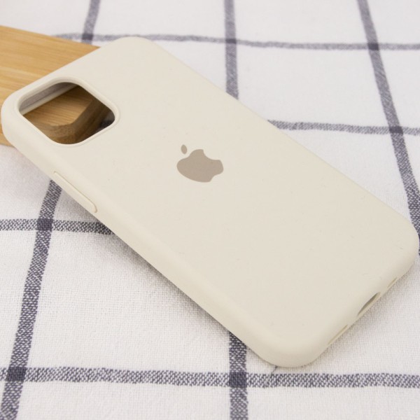 Чохол Silicone Case Full Protective (AA) для Apple iPhone 13 Pro (6.1") Бежевий / Antigue White