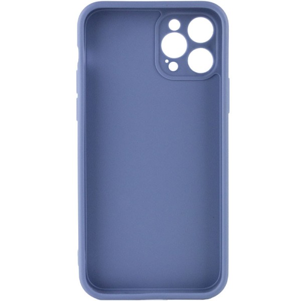 Силіконовий чохол Candy Full Camera для Apple iPhone 12 Pro Max (6.7") Блакитний / Mist blue