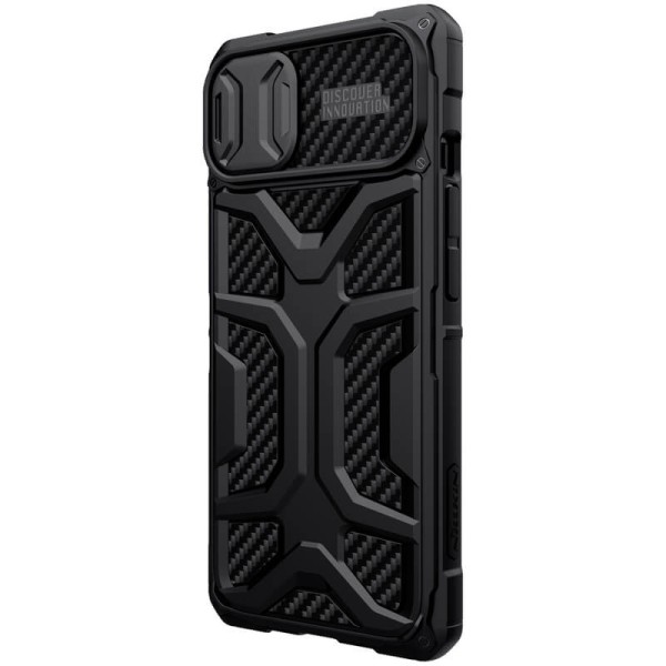 TPU+PC чохол Nillkin CamShield Adventurer (шторка на камеру) для Apple iPhone 13 (6.1") Чорний