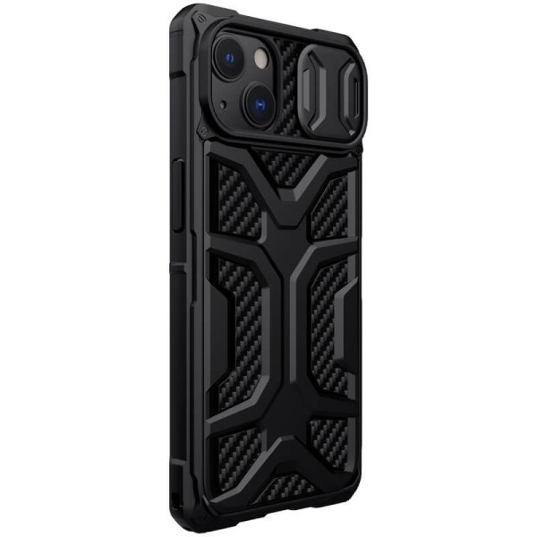TPU+PC чохол Nillkin CamShield Adventurer (шторка на камеру) для Apple iPhone 13 (6.1") Чорний