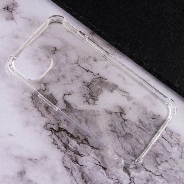 TPU чохол GETMAN Ease logo посилені кути для Apple iPhone 13 (6.1") Безбарвний (прозорий)