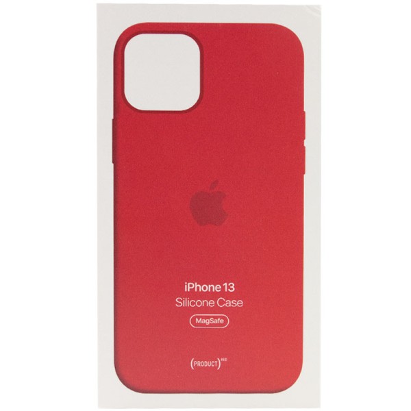 Чохол Silicone case (AAA) full with Magsafe and Animation для Apple iPhone 13 (6.1") Червоний / Red Чохол Silicone case (AAA) full with Magsafe and Animation для Apple iPhone 13 (6.1") Червоний / Red
