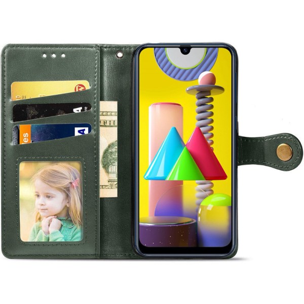 Шкіряний чохол книжка GETMAN Gallant (PU) для Xiaomi Redmi Note 10 Pro / 10 Pro Max Зелений