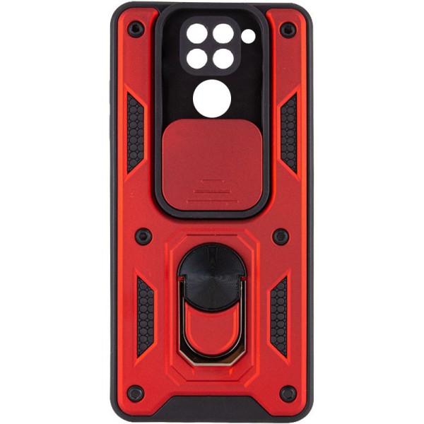 Ударостійкий чохол Camshield Serge Ring для Xiaomi Redmi Note 9 / Redmi 10X Червоний
