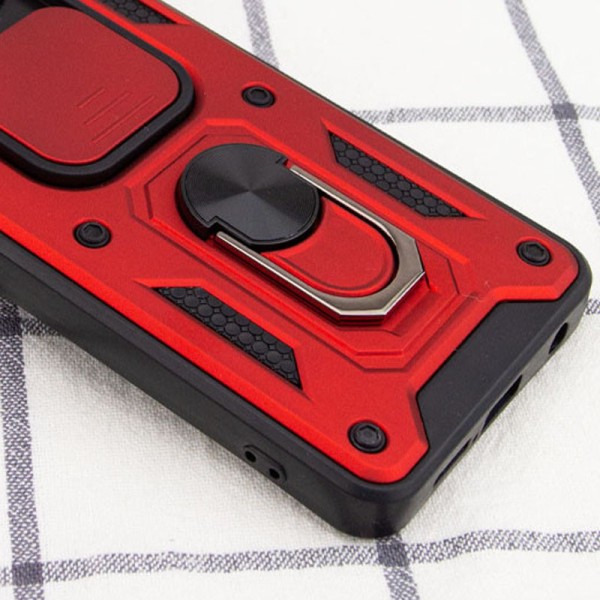 Ударостійкий чохол Camshield Serge Ring для Xiaomi Redmi Note 9 / Redmi 10X Червоний