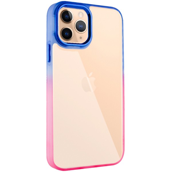 Чохол TPU+PC Fresh sip series для Apple iPhone 11 Pro (5.8") Рожевий / Синій