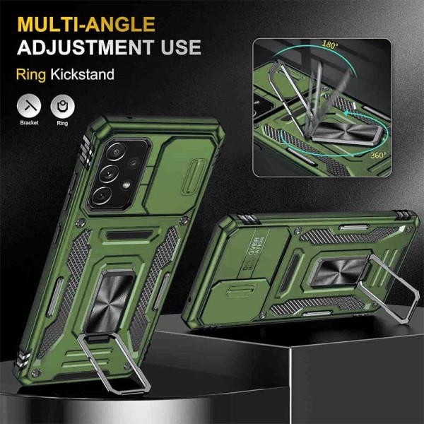 Ударостійкий чохол Camshield Army Ring для Samsung Galaxy A33 5G Оливковий / Army Green