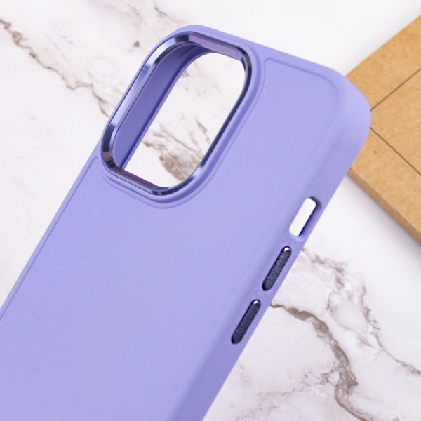 TPU чохол Bonbon Metal Style для Apple iPhone 13 Pro (6.1") Бузковий / Dasheen