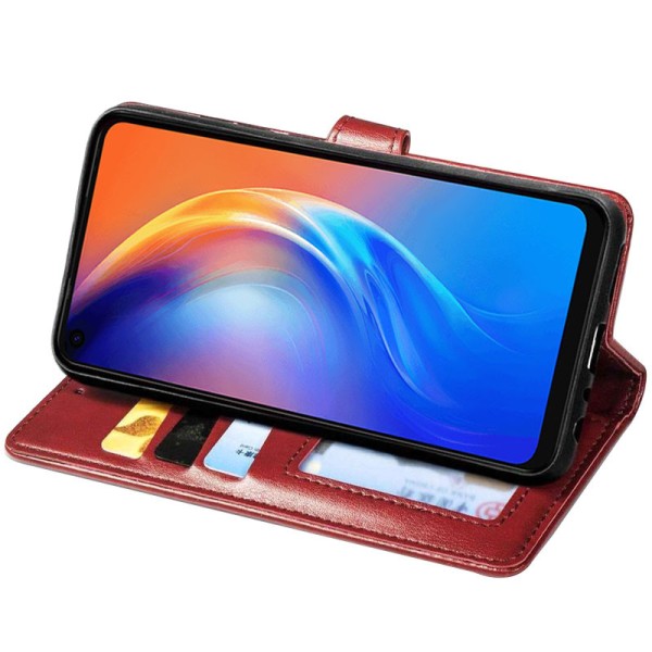 Шкіряний чохол книжка GETMAN Gallant (PU) для TECNO Camon 16 SE Червоний Шкіряний чохол книжка GETMAN Gallant (PU) для TECNO Camon 16 SE Червоний