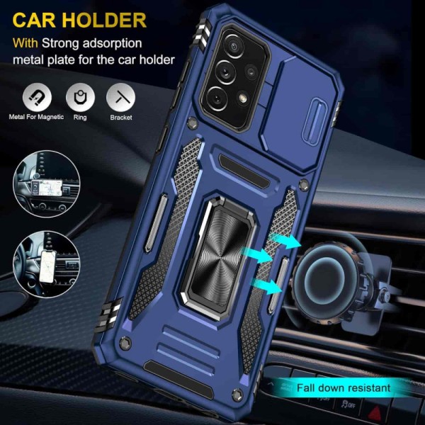Ударостійкий чохол Camshield Army Ring для Samsung Galaxy A53 5G Синій / Navy Ударостійкий чохол Camshield Army Ring для Samsung Galaxy A53 5G Синій / Navy