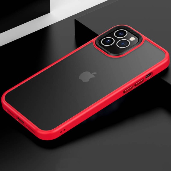 TPU+PC чохол Metal Buttons для Apple iPhone 11 Pro Max (6.5") Червоний