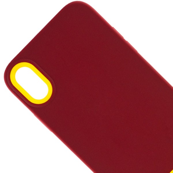Чохол TPU+PC Bichromatic для Apple iPhone XR (6.1") Brown burgundy / Yellow Чохол TPU+PC Bichromatic для Apple iPhone XR (6.1") Brown burgundy / Yellow