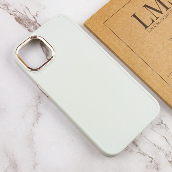 TPU чохол Bonbon Metal Style для Apple iPhone 14 (6.1") Білий / White